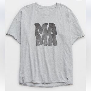 Aerie Mama Graphic Oversized Boyfriend T-Shirt